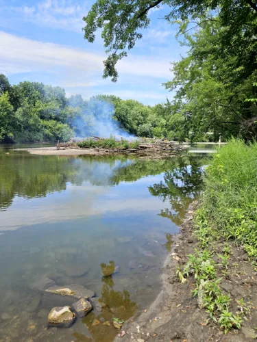 Fire on the water